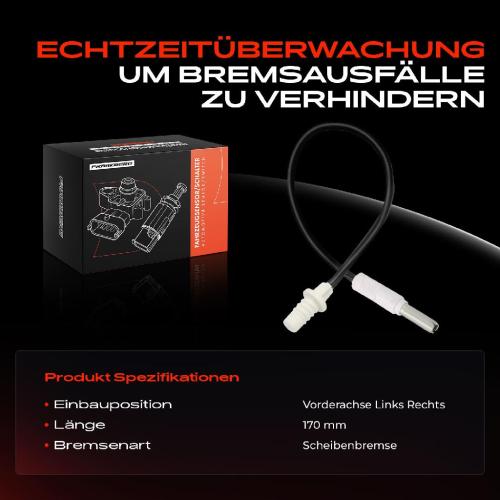 Frankberg 1x Warnkontakt Bremsbelagverschleiß Vorderachse für Nissan Kubistar Kasten Renault Kangoo Bild Frankberg 1x Warnkontakt Bremsbelagverschleiß Vorderachse für Nissan Kubistar Kasten Renault Kangoo