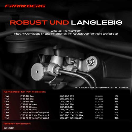 1x Hauptbremszylinder Bremszylinder für VW LT 28-46 II Pritsche/Fahrgestell Kasten Bild 1x Hauptbremszylinder Bremszylinder für VW LT 28-46 II Pritsche/Fahrgestell Kasten