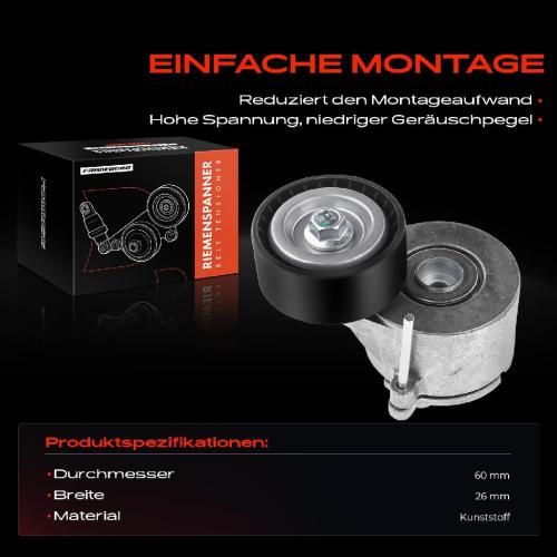 1x Spannrolle Riemenspanner für Citroën Berlingo C5 II Peugeot 407 Bild 1x Spannrolle Riemenspanner für Citroën Berlingo C5 II Peugeot 407