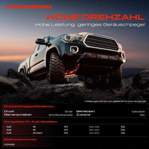 Frankberg 1x Servopumpe hydraulisch für Audi A6 Avant 4F2 4F5 C6 2004-2006 Bild Frankberg 1x Servopumpe hydraulisch für Audi A6 Avant 4F2 4F5 C6 2004-2006