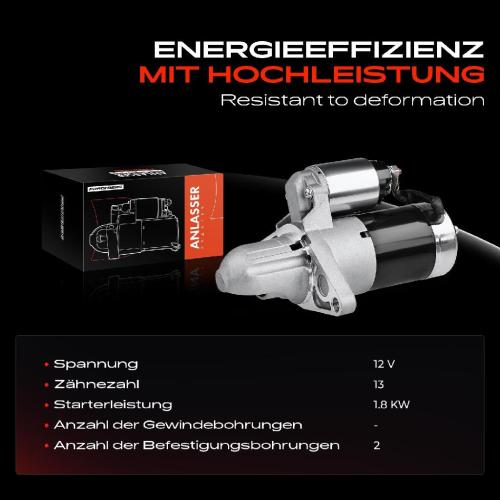 Frankberg 1x Anlasser Starter für Mazda RX-8 FE SE 1.3L 2006-2012 Bild Frankberg 1x Anlasser Starter für Mazda RX-8 FE SE 1.3L 2006-2012
