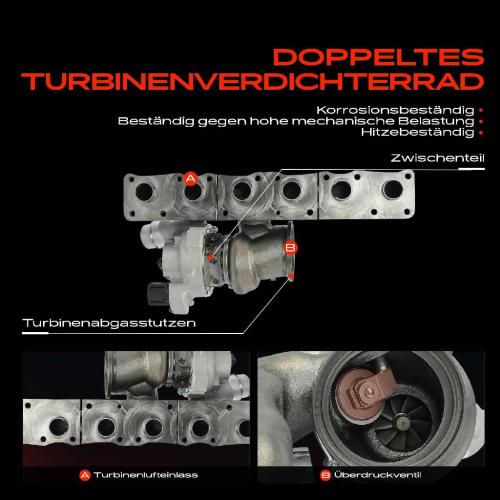 Frankberg 1x Turbolader Abgaskrümmer Einheit für BMW F20 F21 F01 F02 F03 F04 F26 E70 F15 F85 E71 E72 F16 F86 Bild Frankberg 1x Turbolader Abgaskrümmer Einheit für BMW F20 F21 F01 F02 F03 F04 F26 E70 F15 F85 E71 E72 F16 F86