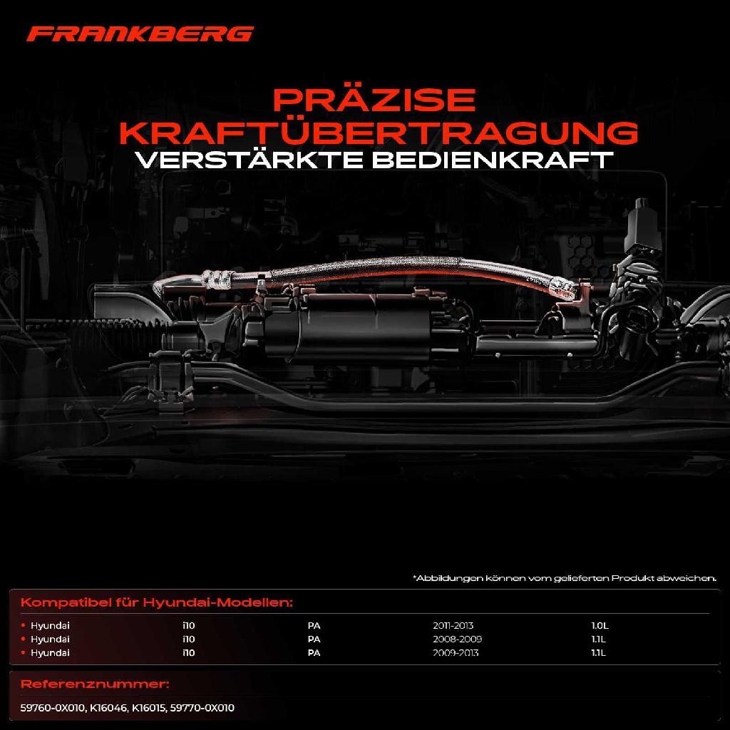 2x Seilzug Feststellbremse Hinterachse beidseitig für Hyundai i10 PA Schrägheck Bj ab 2008 1.0L 1.1L