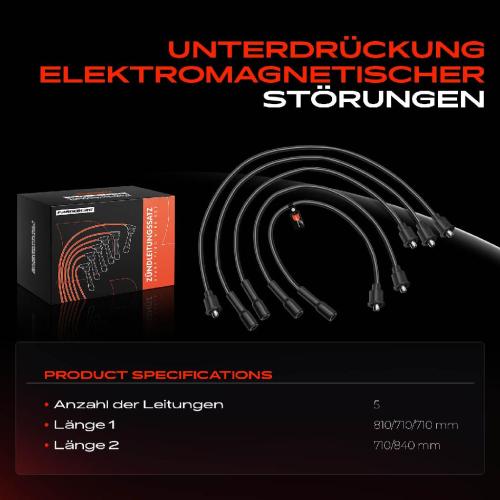 5x Zündleitungssatz Zündkabel für Volvo 240 P242 P244 P245 340-360 343 345 344 Bild 5x Zündleitungssatz Zündkabel für Volvo 240 P242 P244 P245 340-360 343 345 344