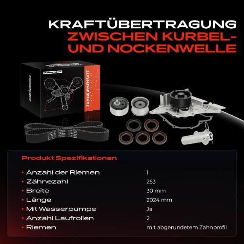Frankberg 1x Zahnriemensatz Zahnriemen Wasserpumpe für VW Passat 3B2 Audi A4 8D2 A6 4B2 4B5 Bild Frankberg 1x Zahnriemensatz Zahnriemen Wasserpumpe für VW Passat 3B2 Audi A4 8D2 A6 4B2 4B5
