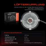 1x Lüfterkupplung Kühlerlüfte für Mercedes-Benz T1 601 602 B601 B602 1989-1996