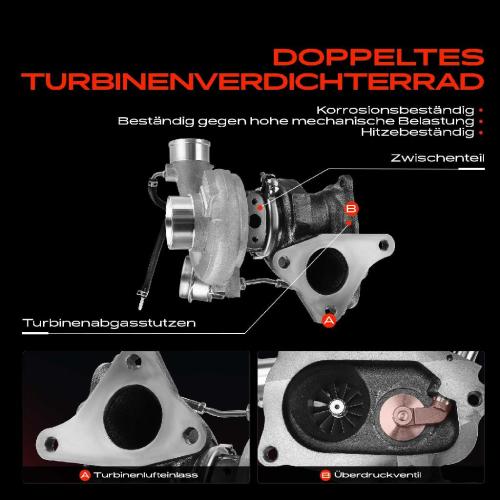 1x Abgasturbolader für Subaru Forester SG Impreza Station Wagon GG Impreza Stufenheck GD 2.0L 2000-2009 Bild 1x Abgasturbolader für Subaru Forester SG Impreza Station Wagon GG Impreza Stufenheck GD 2.0L 2000-2009