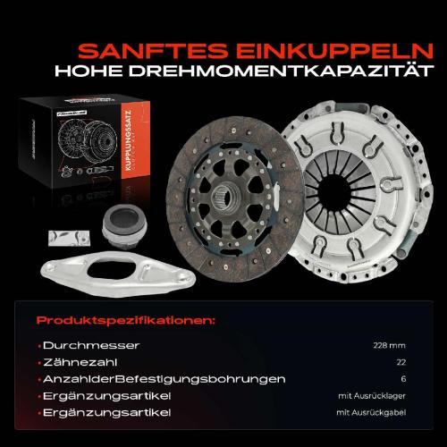 1x Kupplungssatz für BMW 1er E81 E87 1er Cabriolet E88 1er Coupe E82 3er E90 E93 E92 E91 E60 E61 E84 E83 E85 Bild 1x Kupplungssatz für BMW 1er E81 E87 1er Cabriolet E88 1er Coupe E82 3er E90 E93 E92 E91 E60 E61 E84 E83 E85