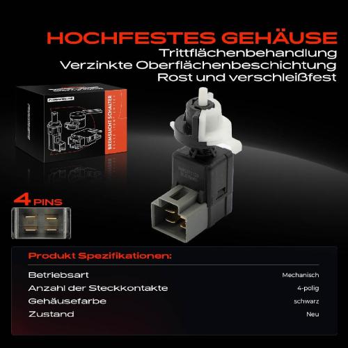 1x Bremslichtschalter für Hyundai Santa Fé III Accent IV i30 i40 1.4L 1.6L 2.0L 2.2L Bild 1x Bremslichtschalter für Hyundai Santa Fé III Accent IV i30 i40 1.4L 1.6L 2.0L 2.2L