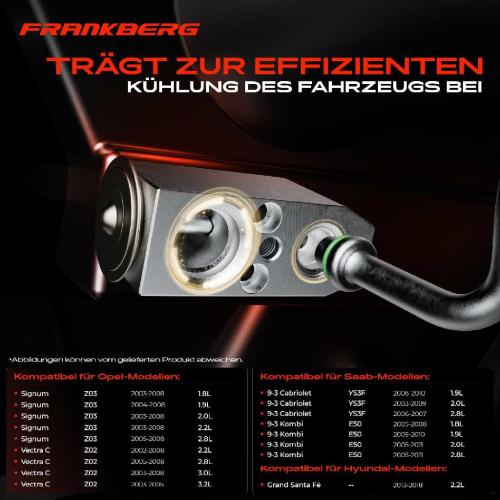 1x Expansionsventil Klimaanlage für Opel Vectra C CC Signum Saab 9-3 D75 YS3F Bild 1x Expansionsventil Klimaanlage für Opel Vectra C CC Signum Saab 9-3 D75 YS3F