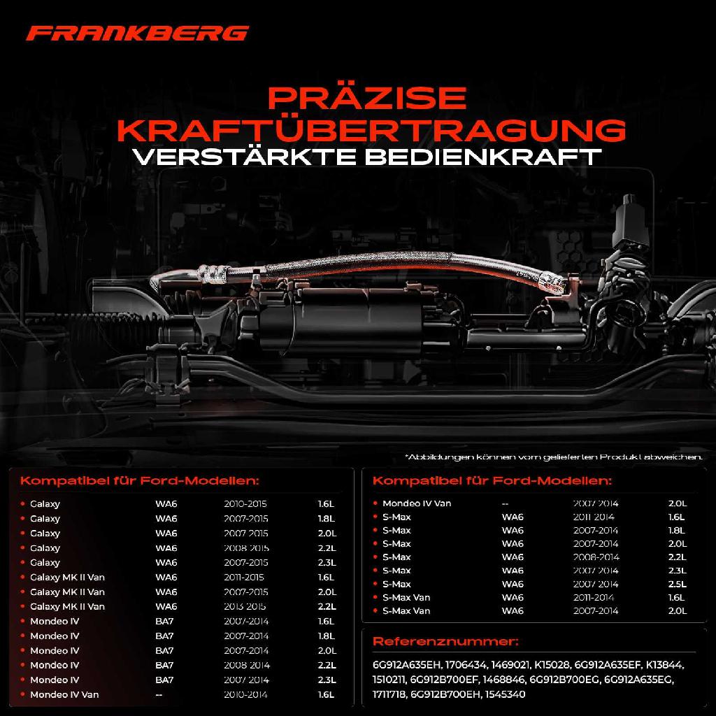 2x Seilzug Feststellbremse Hinterachse beidseitig für Ford Mondeo BA7 Galaxy S-Max