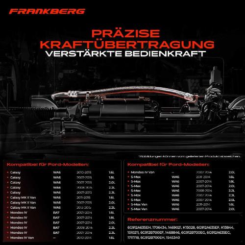 2x Seilzug Feststellbremse Hinterachse beidseitig für Ford Mondeo BA7 Galaxy S-Max Bild 2x Seilzug Feststellbremse Hinterachse beidseitig für Ford Mondeo BA7 Galaxy S-Max