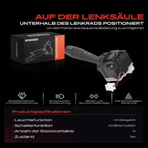 1x Kombischalter Lenkstockschalter für Renault Captur I H5 J5 Trafic 3 Bus JG Kasten FG Bild 1x Kombischalter Lenkstockschalter für Renault Captur I H5 J5 Trafic 3 Bus JG Kasten FG