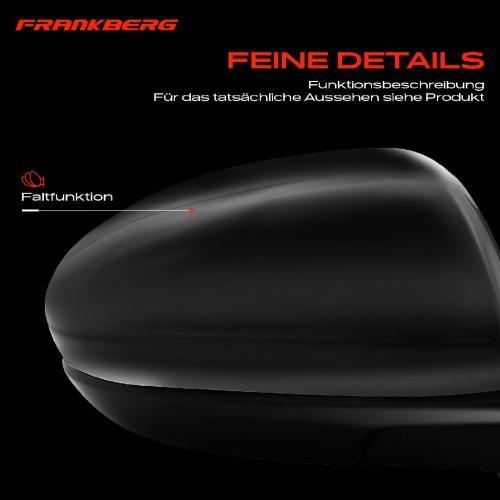Frankberg 1x Außenspiegel Rechts für Mazda 3 Stufenheck BL 1.6L 2.0L 2.2L 2.3L 2008-2014 Bild Frankberg 1x Außenspiegel Rechts für Mazda 3 Stufenheck BL 1.6L 2.0L 2.2L 2.3L 2008-2014