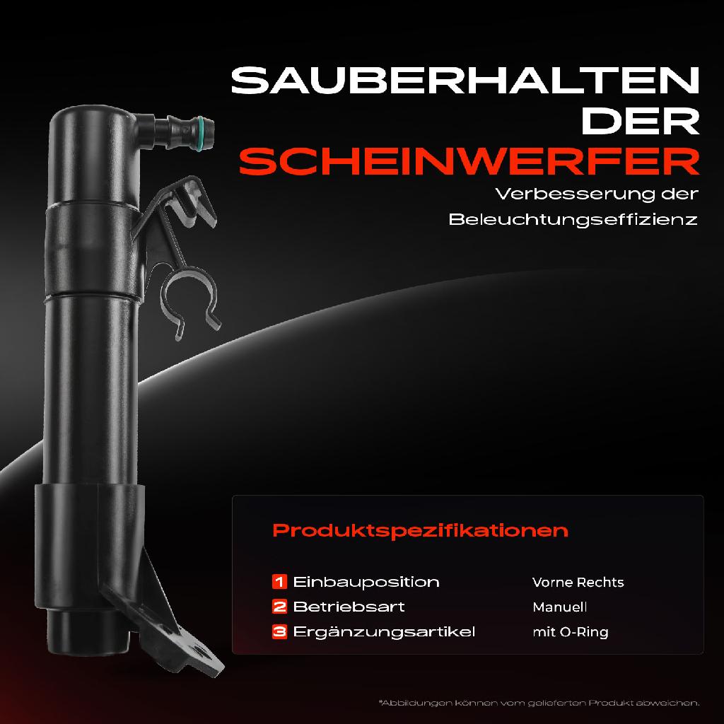 1x Scheinwerferreinigung Waschwasserdüse Vorne Rechts für VW Golf V EOS 1F Jetta III 1K