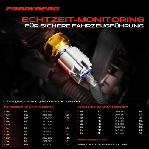 Frankberg 1x Sensor Innenraumtemperatur für BMW 5er E60 F10 E61 F07 F11 6er F06 E63 E64 F12 Bild Frankberg 1x Sensor Innenraumtemperatur für BMW 5er E60 F10 E61 F07 F11 6er F06 E63 E64 F12