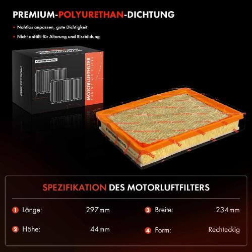 2x Luftfilter Filtereinsatz für Saab 9-3 YS3F D75 E50 Cadillac BLS 1.9L Bild 2x Luftfilter Filtereinsatz für Saab 9-3 YS3F D75 E50 Cadillac BLS 1.9L