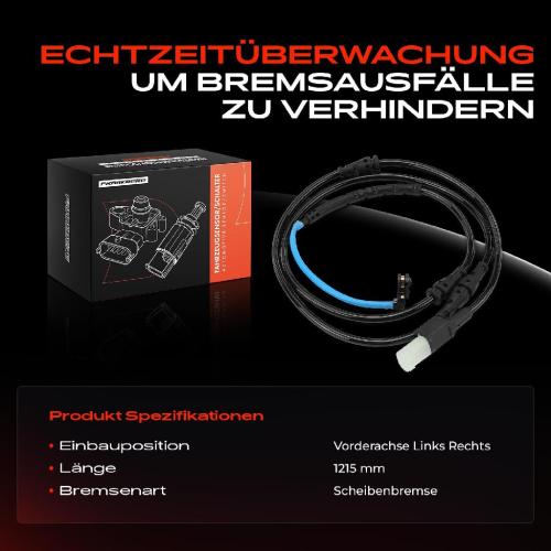 1x Warnkontakt Bremsbelagverschleiß Vorderachse für Land Rover Range Rover Sport L320 5.0L Bild 1x Warnkontakt Bremsbelagverschleiß Vorderachse für Land Rover Range Rover Sport L320 5.0L