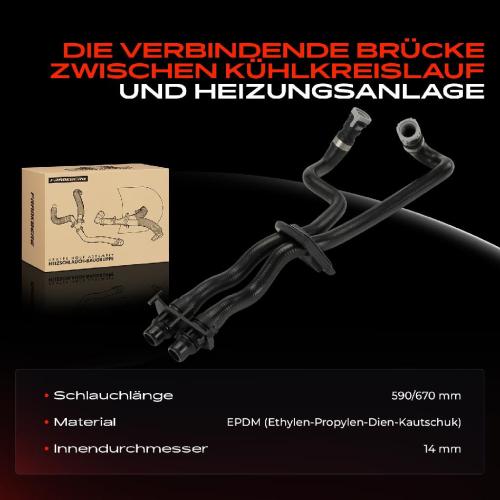 1x Heizungsschlauch Schlauch Wärmetauscher-Heizung für Volvo S60 II S80 V70 XC60 Bild 1x Heizungsschlauch Schlauch Wärmetauscher-Heizung für Volvo S60 II S80 V70 XC60