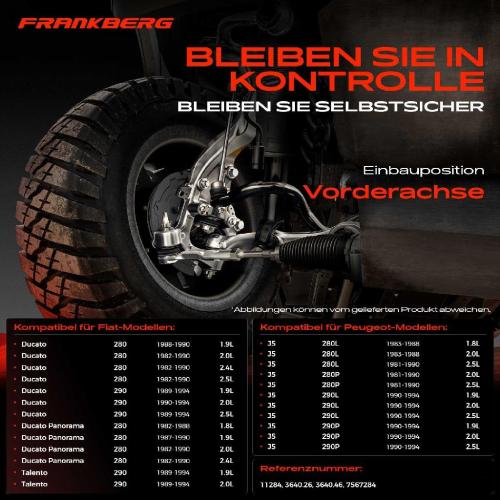 2x Traggelenk Vorderachse für Citroën C25 Bus Kasten Pritsche/Fahrgestell Fiat Ducato Panorama Talento Bild 2x Traggelenk Vorderachse für Citroën C25 Bus Kasten Pritsche/Fahrgestell Fiat Ducato Panorama Talento