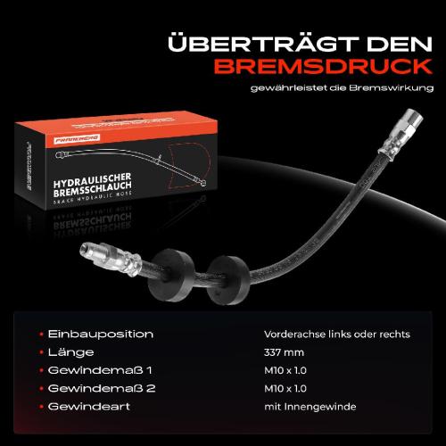 Frankberg 1x Bremsschlauch Bremsschl uche Vorderachse Links oder Rechts f r VW Golf Passat Jetta Audi 80 90 100 Coupe Seat Toledo Bild Frankberg 1x Bremsschlauch Bremsschl uche Vorderachse Links oder Rechts f r VW Golf Passat Jetta Audi 80 90 100 Coupe Seat Toledo