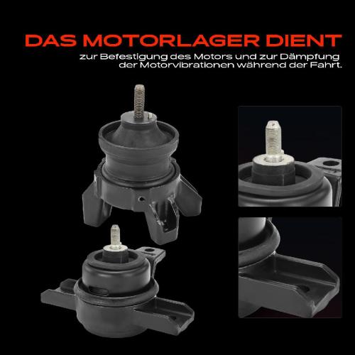 2x Motorlager Rechts für Hyundai Santa Fé II CM 2.7L 2006-2009 Bild 2x Motorlager Rechts für Hyundai Santa Fé II CM 2.7L 2006-2009