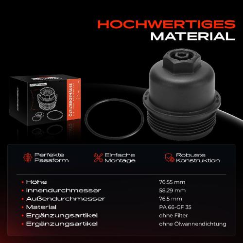1x Ölfiltergehäuse Deckel für BMW 1er F20 F21 X1 2er X2 I8 Mini F55 F56 Bild 1x Ölfiltergehäuse Deckel für BMW 1er F20 F21 X1 2er X2 I8 Mini F55 F56
