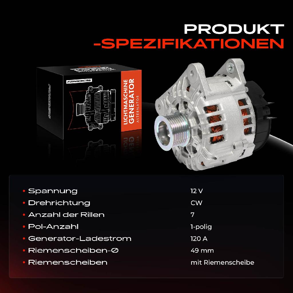 1x Lichtmaschine Generator für Dacia Duster Logan MCV Sandero Renault Clio II