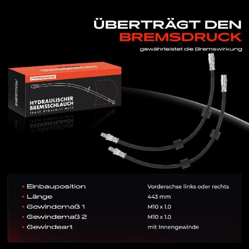 1x Bremsschlauch Bremsschläuche Vorderachse Links oder Rechts für BMW 5er Touring E39 520i 530d 525i Bild 1x Bremsschlauch Bremsschläuche Vorderachse Links oder Rechts für BMW 5er Touring E39 520i 530d 525i