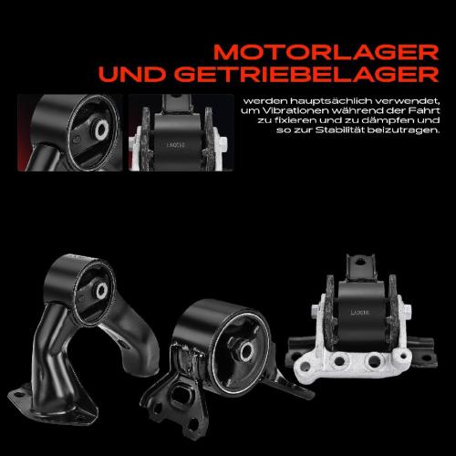 2x Motorlager Getriebelagerlager Hinten für Mitsubishi Lancer Outlander Bild 2x Motorlager Getriebelagerlager Hinten für Mitsubishi Lancer Outlander