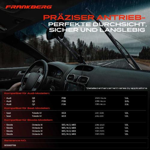 Frankberg 1x Wischermotor Scheibenwischermotor Hinten für Audi Q3 F3B F3N Seat Octavia III Bild Frankberg 1x Wischermotor Scheibenwischermotor Hinten für Audi Q3 F3B F3N Seat Octavia III