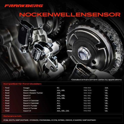 1x Nockenwellenposition Sensor für Ford Escort Focus Mondeo I II 1.6L 1.8L 2.0L Bild 1x Nockenwellenposition Sensor für Ford Escort Focus Mondeo I II 1.6L 1.8L 2.0L