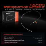 1x Seilzug Feststellbremse Hinterachse beidseitig für Renault Megane 3 KZ0/1 1.2L-2.0L