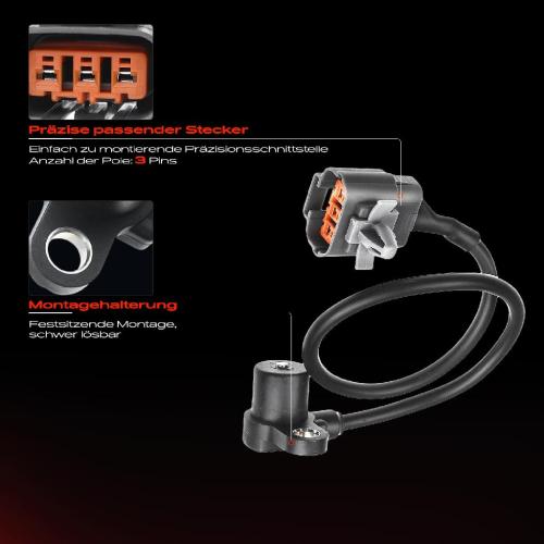Frankberg 1x Kurbelwellensensor Impulsgeber für Mazda MX-3 MX-6 323 F V 626 IV FORD USA Probe Bild Frankberg 1x Kurbelwellensensor Impulsgeber für Mazda MX-3 MX-6 323 F V 626 IV FORD USA Probe