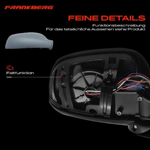 Frankberg 1x Außenspiegel Rechts für Peugeot 407 SW 6D 6D 6E 2004-2011 Bild Frankberg 1x Außenspiegel Rechts für Peugeot 407 SW 6D 6D 6E 2004-2011