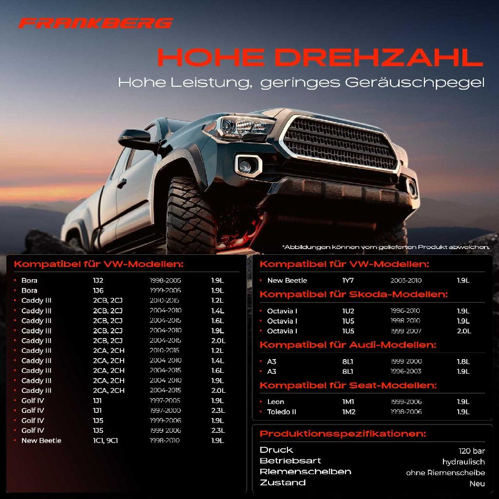 1x Servopumpe hydraulisch für Audi A3 8L Seat Leon Toledo 2 Skoda Octavia I VW Bora Golf 4 1J