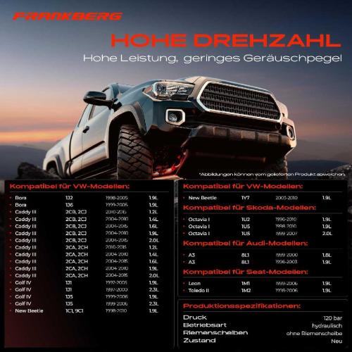 Frankberg 1x Servopumpe hydraulisch für Audi A3 8L Seat Leon Toledo 2 Skoda Octavia I VW Bora Golf 4 1J Bild Frankberg 1x Servopumpe hydraulisch für Audi A3 8L Seat Leon Toledo 2 Skoda Octavia I VW Bora Golf 4 1J