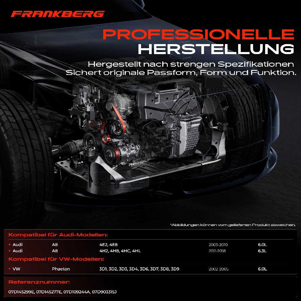 1x Spannrolle Riemenspanner für VW Phaeton Audi A8 Quattro 6.0L 6.3L 2004-2018