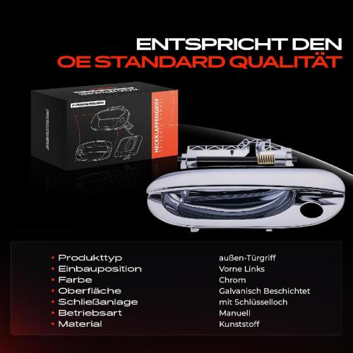 1x Türgriff Vorne Links außen für BMW 5er E39 5er Touring 2.0L 2.2L 2.5L 2.8L 2.9L 3.0L 3.5L 4.4L 1995-2004 Bild 1x Türgriff Vorne Links außen für BMW 5er E39 5er Touring 2.0L 2.2L 2.5L 2.8L 2.9L 3.0L 3.5L 4.4L 1995-2004