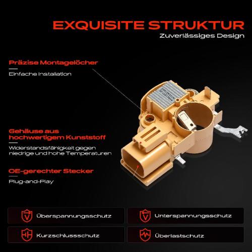 1x Lichtmaschinenregler Generatorregler für Mazda 626 IV B-Serie MPV FORD USA Probe Bild 1x Lichtmaschinenregler Generatorregler für Mazda 626 IV B-Serie MPV FORD USA Probe