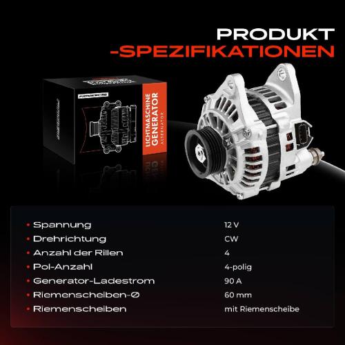 1x Lichtmaschine Generator für Mitsubishi Carisma Galant Lancer Hyundai Volvo Bild 1x Lichtmaschine Generator für Mitsubishi Carisma Galant Lancer Hyundai Volvo