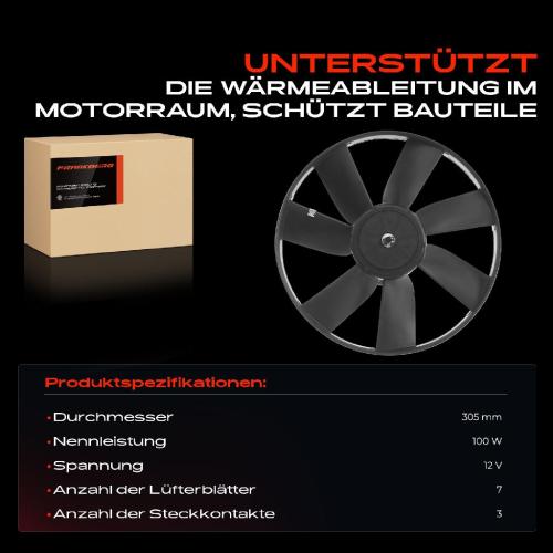 Frankberg 1x Motorkühller Einfachlüfter ohne Kühlerlüfterrahmen VW Golf 3 1H Passat 35I Polo 86C Vento Bild Frankberg 1x Motorkühller Einfachlüfter ohne Kühlerlüfterrahmen VW Golf 3 1H Passat 35I Polo 86C Vento