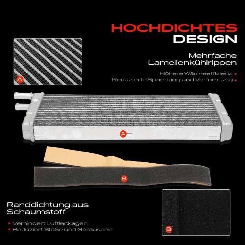 1x Wärmetauscher Innenraumheizung für VW Transporter T3 Bus/Kasten 1979-1992 Bild 1x Wärmetauscher Innenraumheizung für VW Transporter T3 Bus/Kasten 1979-1992