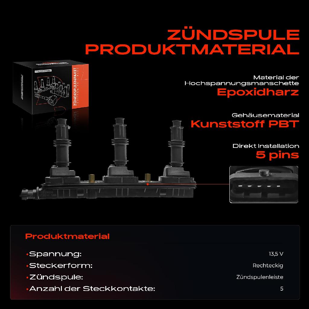 1x Zündmodul Zündspule für Cadillac CTS Opel Omega B Caravan Vectra CC C 2.6L 3.2L 2000-2005