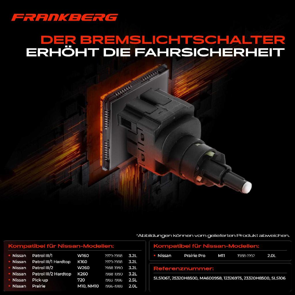 1x Bremslichtschalter für Nissan Patrol III Hardtop Station Wagon Pick-up Prairie