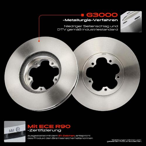 Frankberg 2x Bremsscheiben Vorderachse für Ford Transit Bus Kasten Pritsche/Fahrgestell Tourneo 2006-2014 Bild Frankberg 2x Bremsscheiben Vorderachse für Ford Transit Bus Kasten Pritsche/Fahrgestell Tourneo 2006-2014