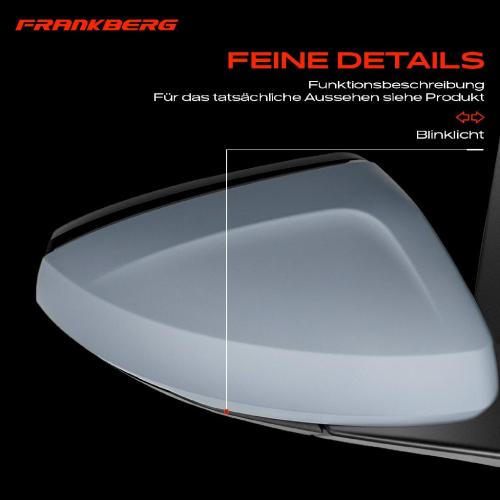 Frankberg 1x Außenspiegel Rechts für VW Polo AE1 AW1 BZ1 1.0L 1.5L 1.6L 2.0L Bj ab 2017 Bild Frankberg 1x Außenspiegel Rechts für VW Polo AE1 AW1 BZ1 1.0L 1.5L 1.6L 2.0L Bj ab 2017