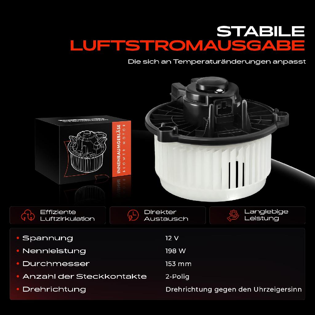 1x Gebläsemotor Innenraumgebläse für Honda Jazz III GE GG GP ZA 1.2L 1.3L