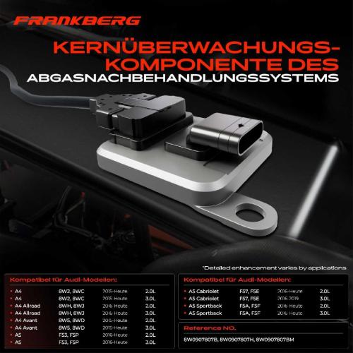 1x Nox Sensor Nitrogen Oxide Lamdasonde Katalysator für Audi A4 Allroad Avant A5 Sportback Bild 1x Nox Sensor Nitrogen Oxide Lamdasonde Katalysator für Audi A4 Allroad Avant A5 Sportback