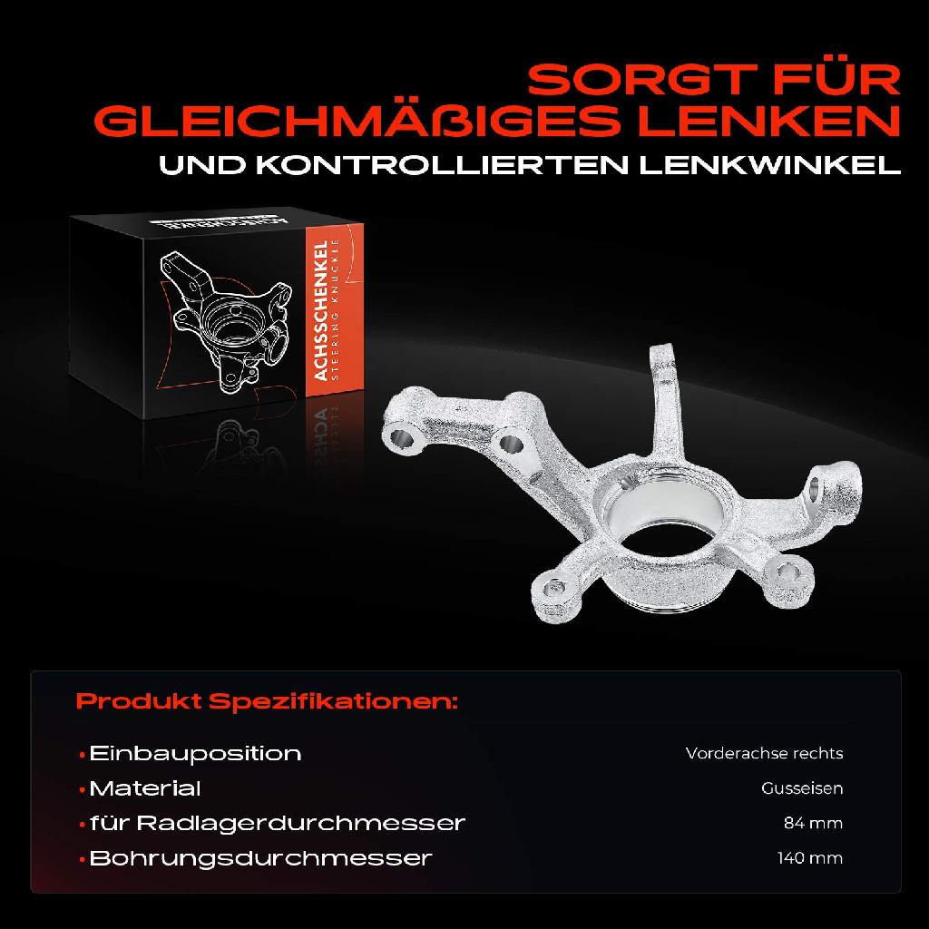 1x Achsschenkel Radaufhängung Vorderachse Rechts für Mercedes B-Klasse W242 C117 X156